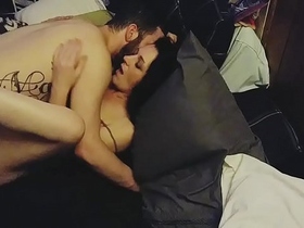DevilStarrXXX Amateur Passionate Couple Cumming After Deepthroat Blowjob and Extremely Deep Penetration