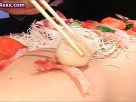 Sublime asian babe sucking huge penis