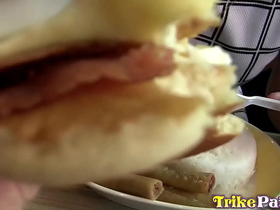 Cute bubble-butt Filipina teen with shaved pussy fucked hard