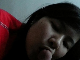 Asian amateur slut blowjob fingering