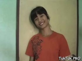 Happy babe is gonna enjoy some actually hardcore pounding