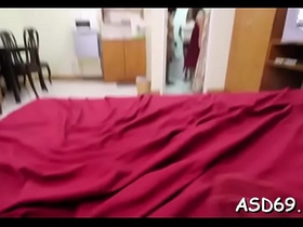 Professional babe makes the horny guy starve for her snatch